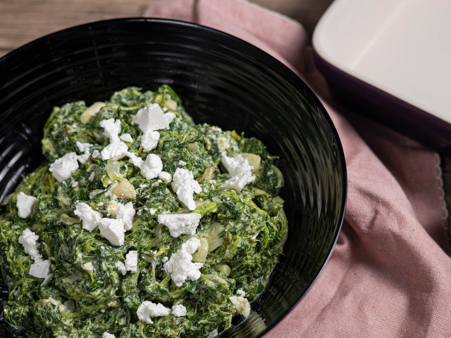 feta and spinach filling
