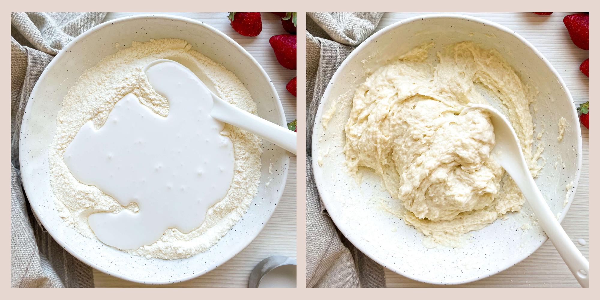 making the shortcake dough