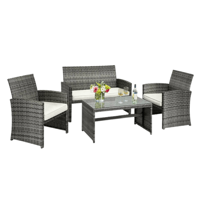 Costway 4PCS Rattan Patio Furniture Set