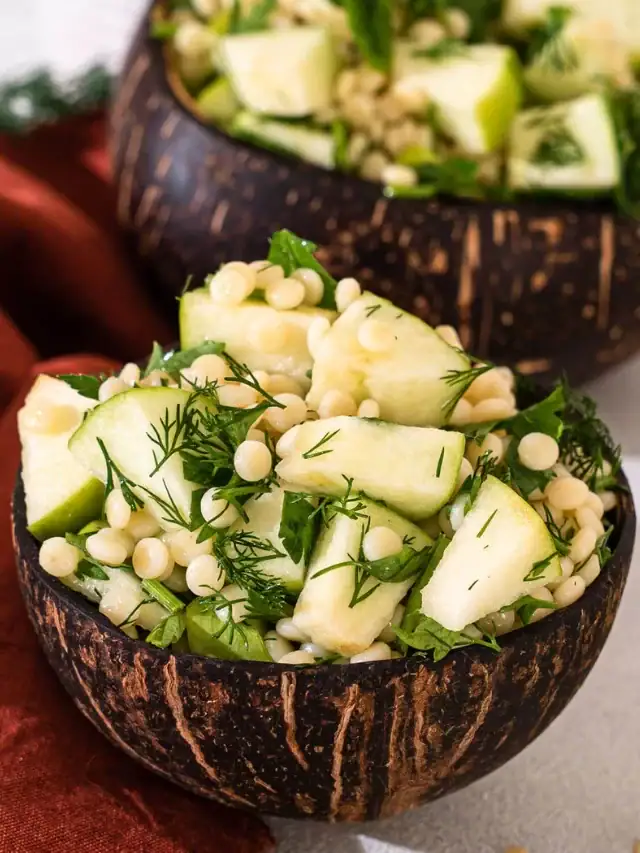 Couscous with Green Apple Salad