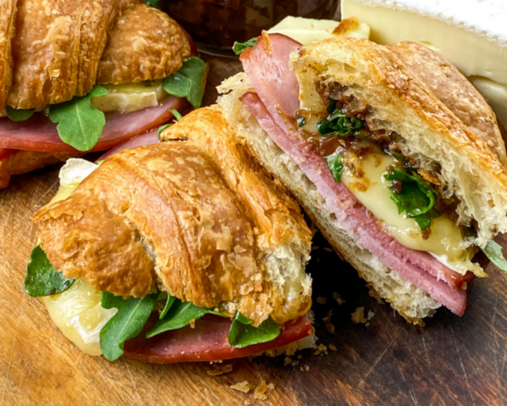 Croissants with Homemade Cherry Chutney