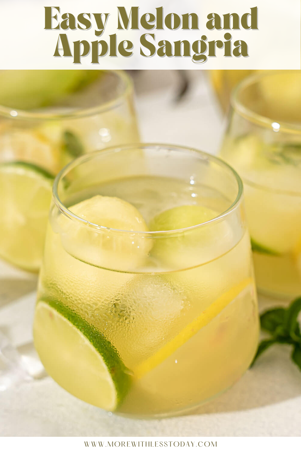 PIN for Easy Melon and Apple Sangria