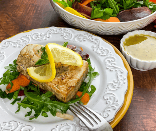 Seared Swordfish Salad