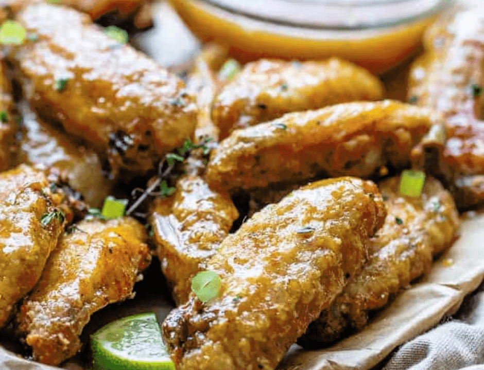 Spicy Pineapple Glazed Wings