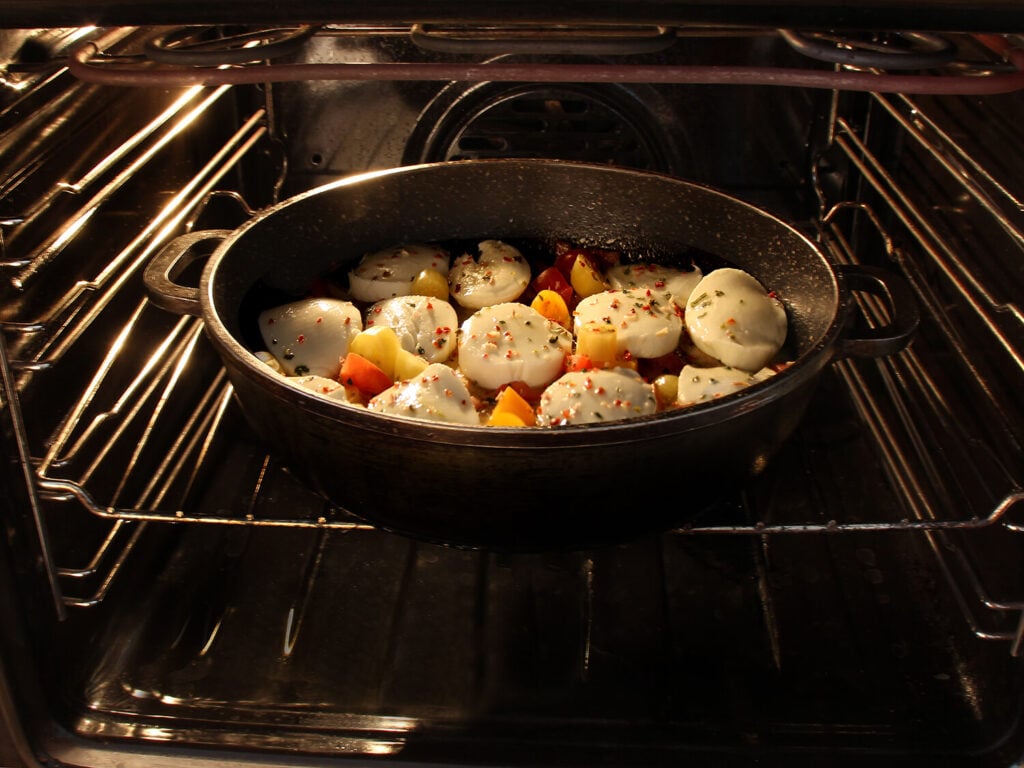 skillet in a preheated oven