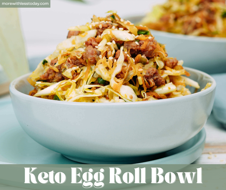 Easy Keto Egg Roll Bowl Recipe