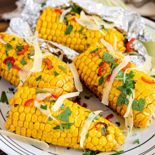 Grilled Corn On The Cob With Herb Butter