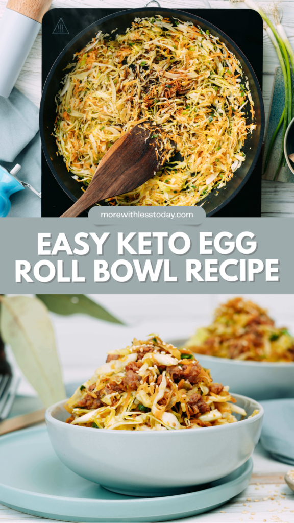 Easy Keto Egg Roll Bowl Recipe