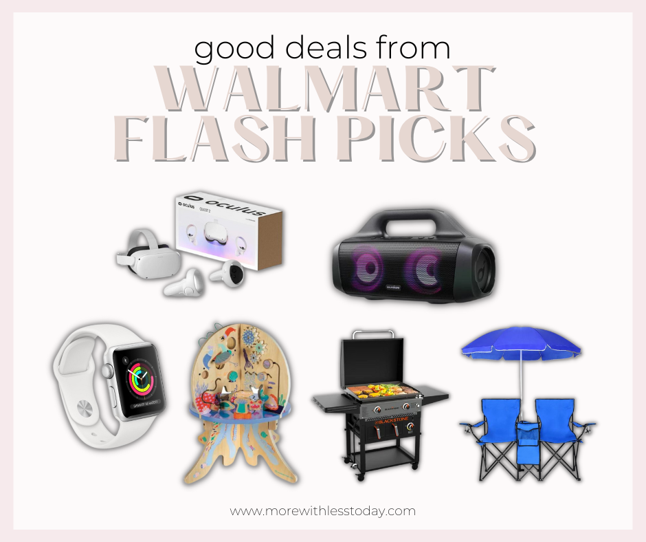 What are Walmart Flash Picks Find Limited Time Deals Up to 65 Off More With Less Today