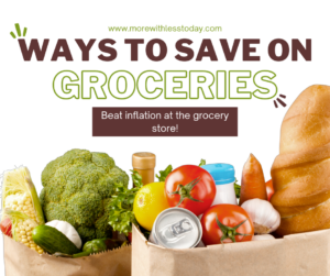 groceries in a brown baf illustrating ways to save on groceries 