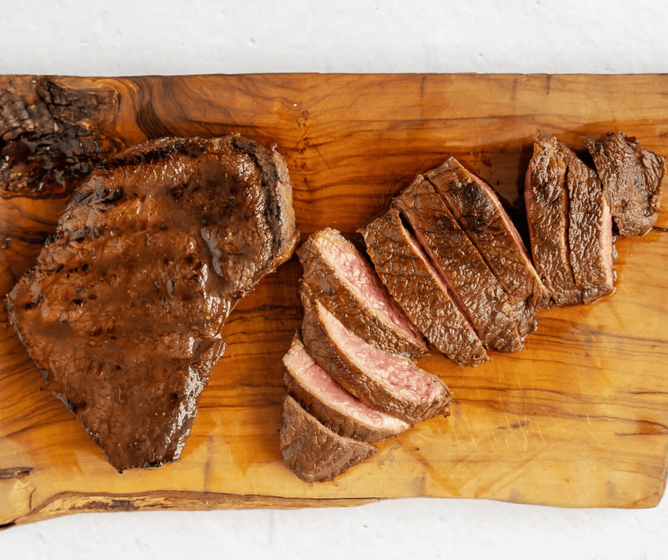 balsamic steak slices