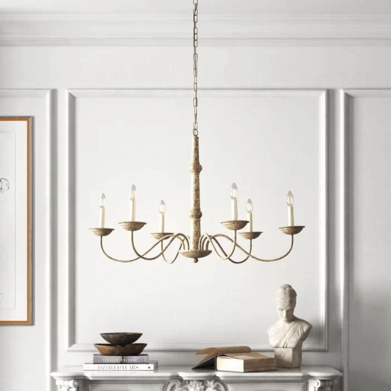 6 - Light Candle Style Traditional Chandelier