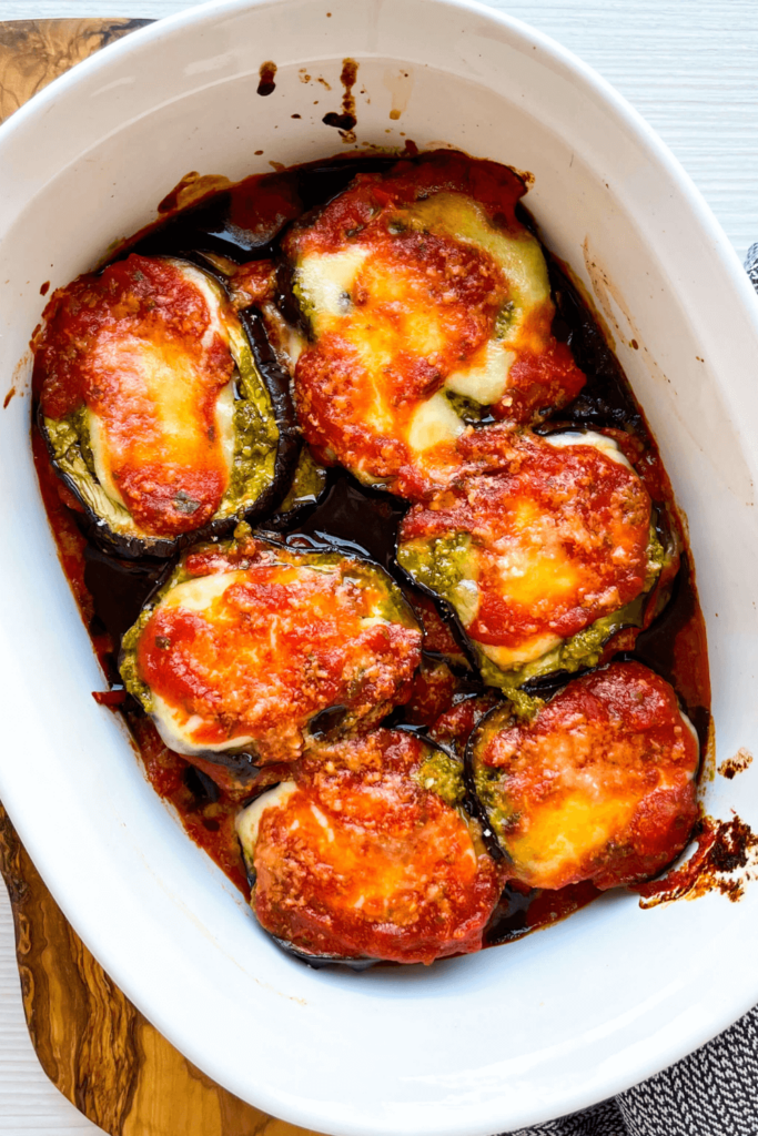 Eggplant Pesto Parmesan recipe