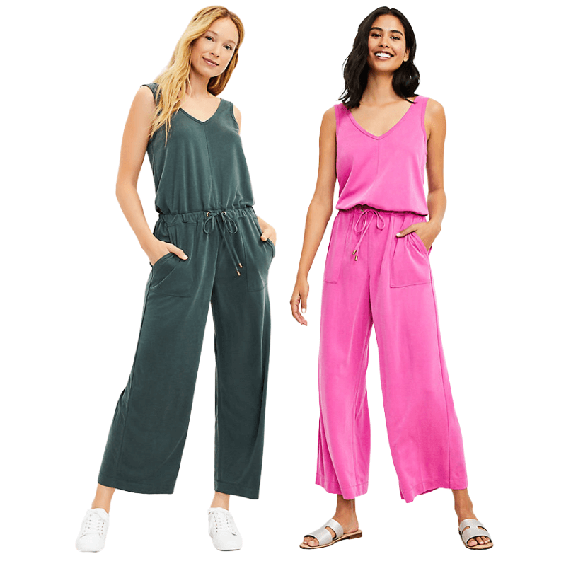 Lou & Grey Sandwashed Sleeveless Jumpsuit