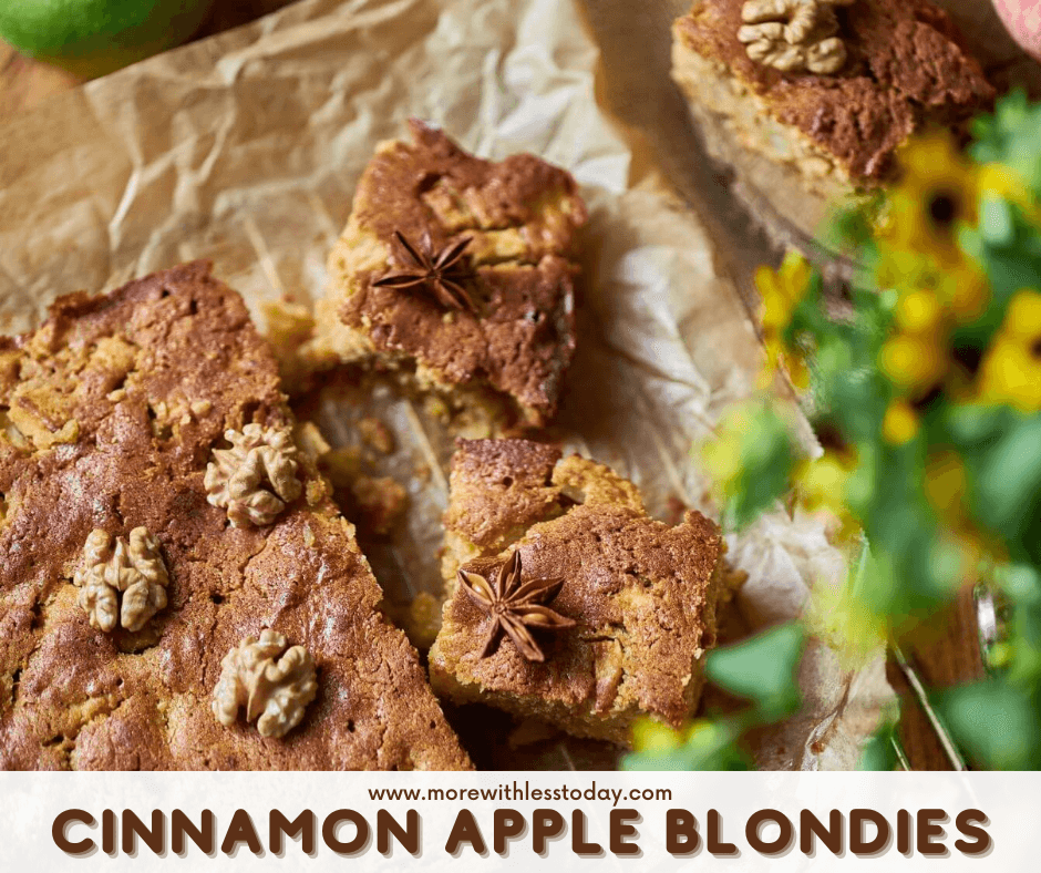 Cinnamon Apple Blondies Recipe More With Less Today