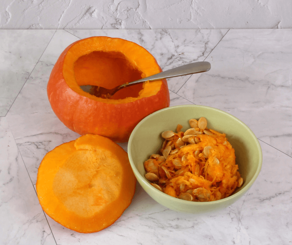 Stuffed Pumpkin with Chicken and Walnuts