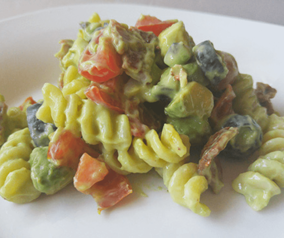 Avocado Bacon Pasta Salad - Easy Thanksgiving Side Dish Recipes