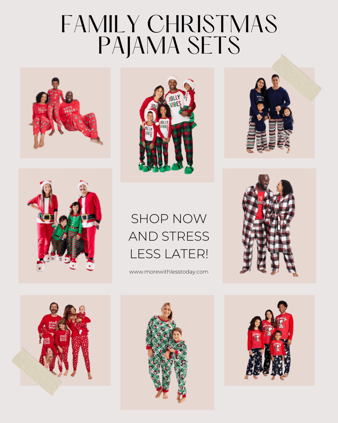 Family Christmas Pajama Sets - PIN