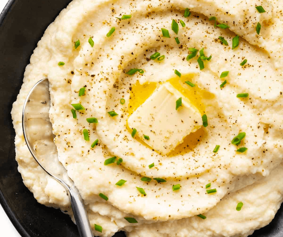 Havarti Dill Mashed Cauliflower