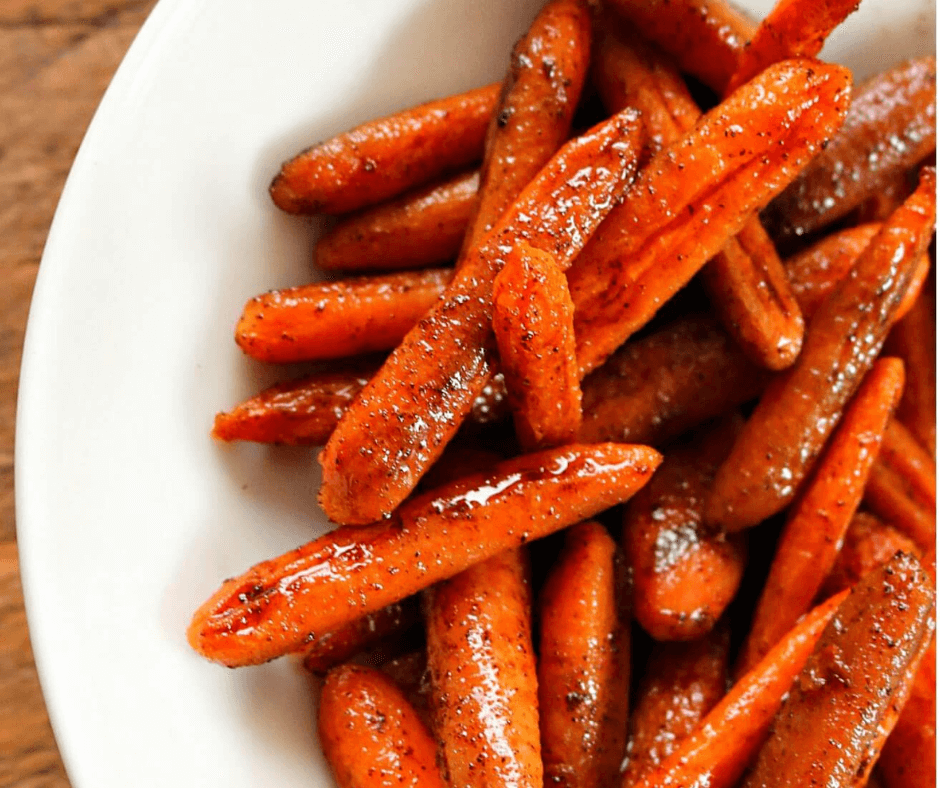 Honey Glazed Oven Roasted Carrots