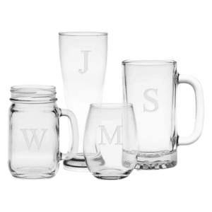 Monogram Glassware Collection