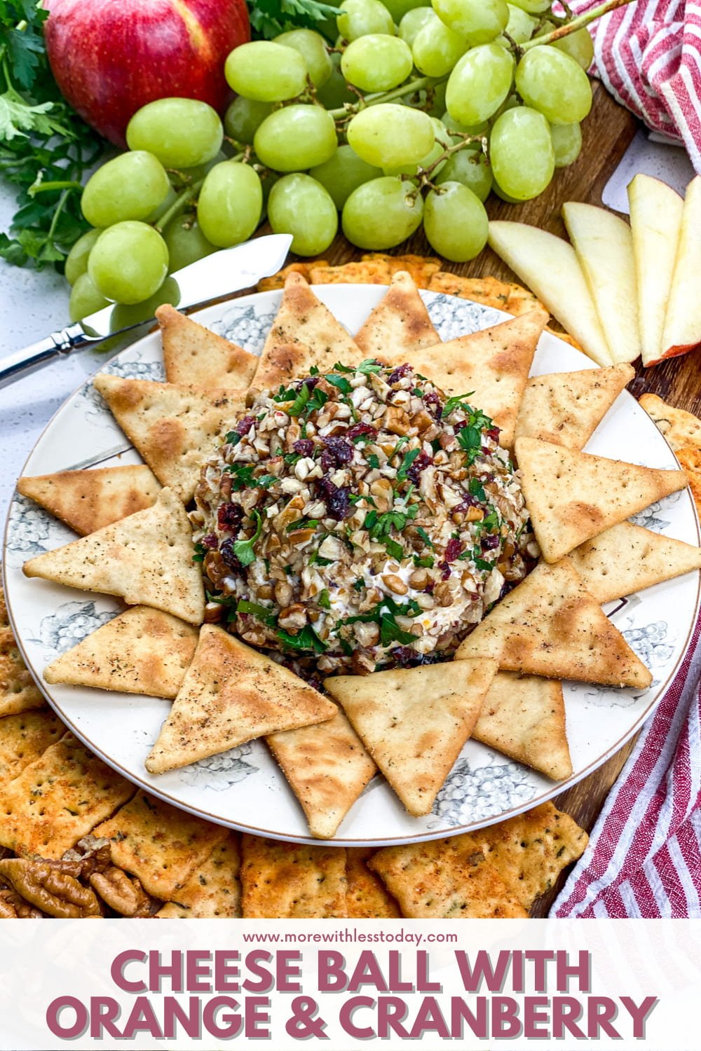 PIN for Cheese Ball with Orange and Cranberry