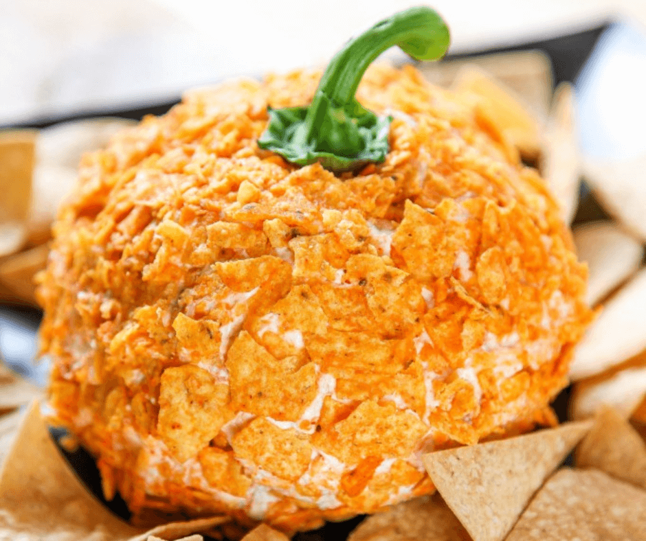 Pumpkin Cheese Ball - Easy Thanksgiving Side Dish Recipes