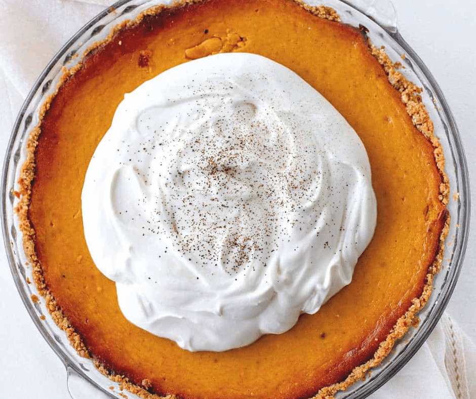 Pumpkin Pie with Graham Cracker Crust