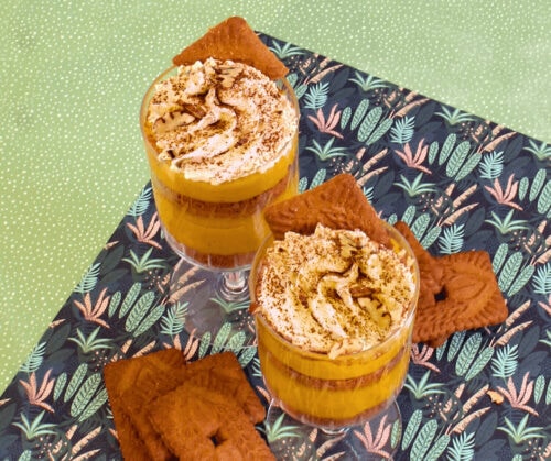 Two servings of Creamy Pumpkin Mousse