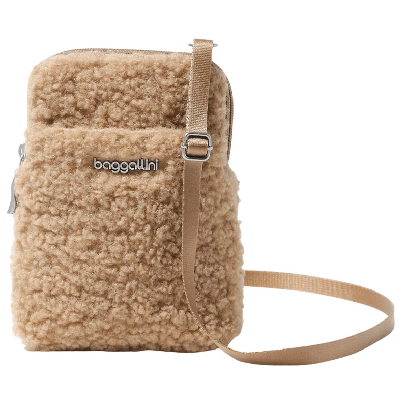 Baggallini Faux Shearling Crossbody - qvc clearance