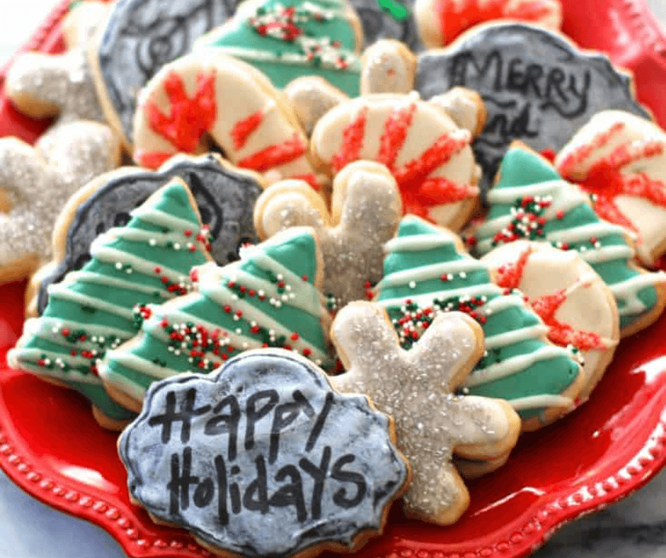 Chalkboard Christmas Cookies - Christmas Cookie Exchange Recipes
