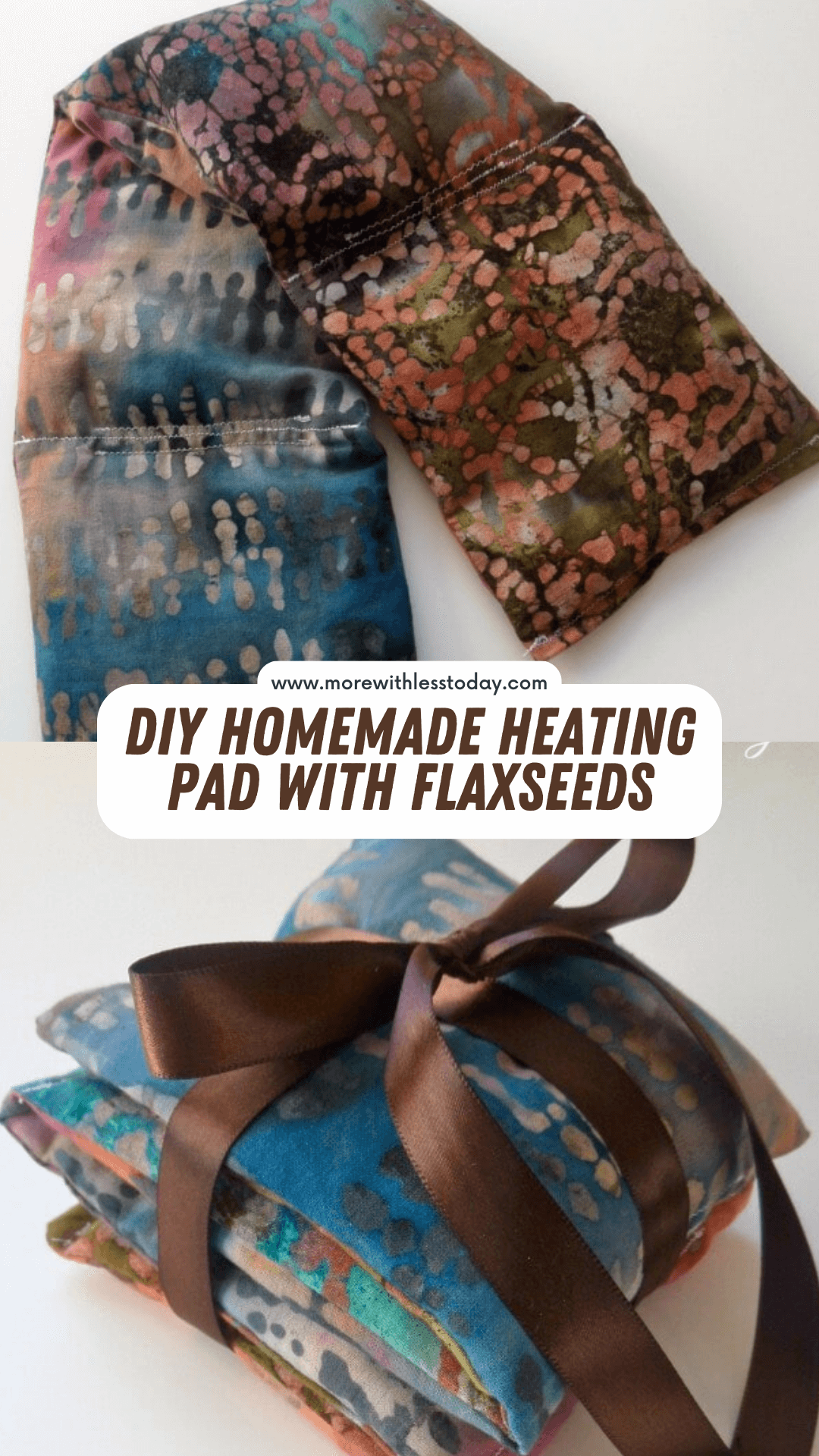DIY Homemade Heating Pad with Flaxseeds - PIN