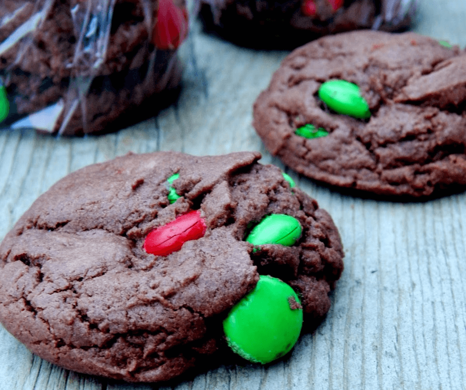 Double Chocolate Christmas Cookies