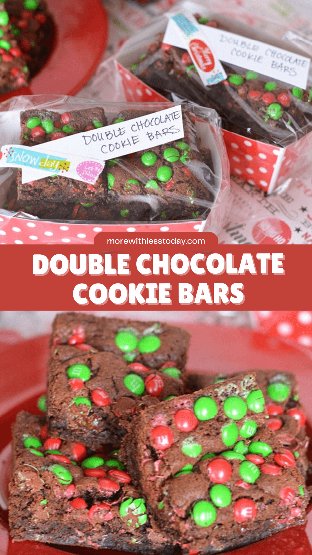 Double Chocolate Cookie Bars - PIN