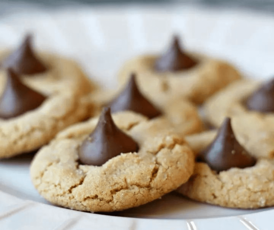 Eggless Peanut Butter Blossoms