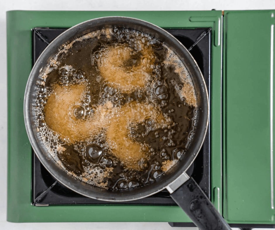 Frying the Crispy Panko Shrimp
