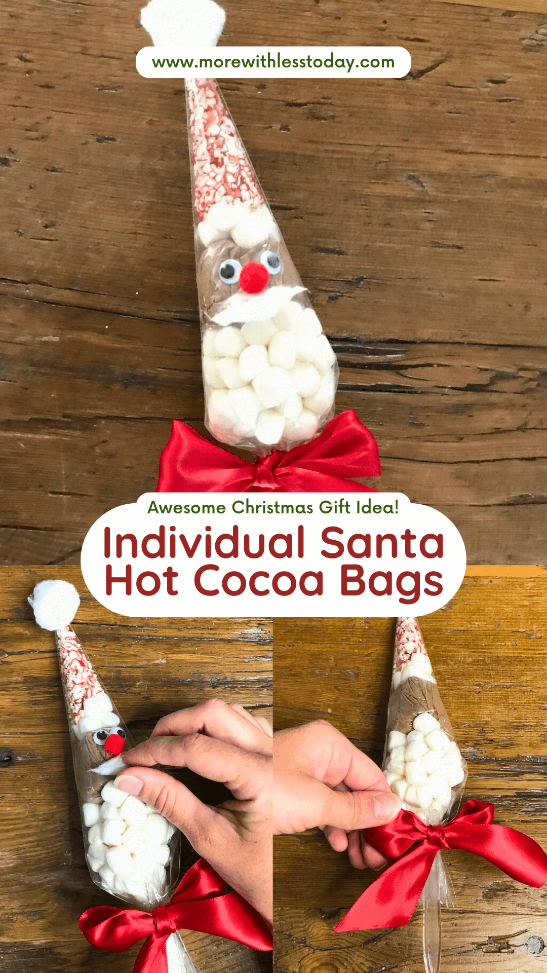 Individual Santa Hot Cocoa Bags - PIN