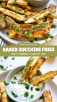 PIN for Baked Zucchini Fries with Greek Yogurt Dip