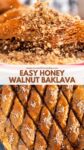 Easy Honey Walnut Baklava Recipe