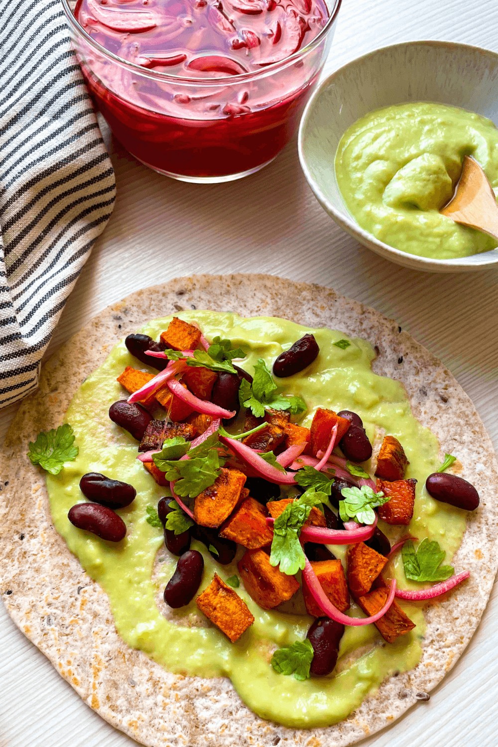 Sweet Potato Taco with Red Beans