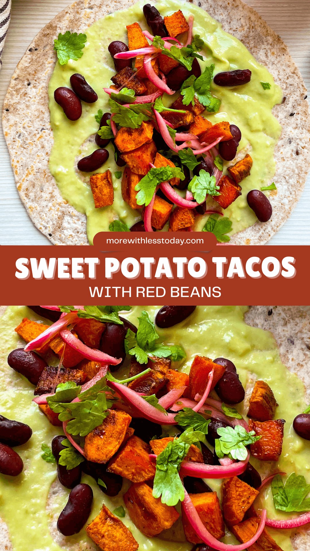 Sweet Potato Tacos with Red Beans recipe 