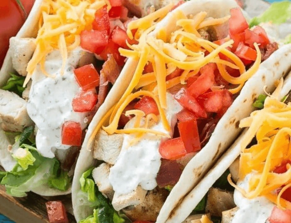 Chicken Ranch Tacos - Recipes for Taco Tuesday