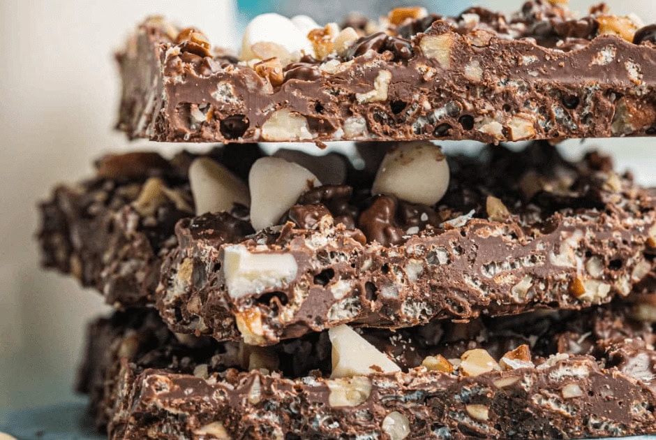 Chocolate Crunch Bars - Valentine's Day Desserts for the Chocolate Lover