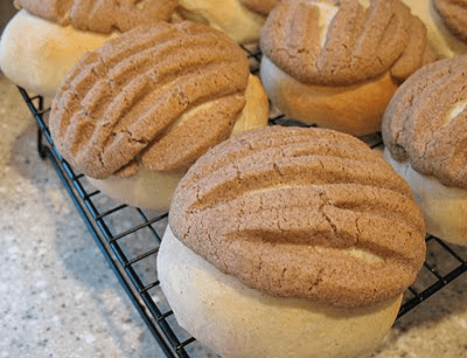 Conchas – Mexican Sweet Bread 