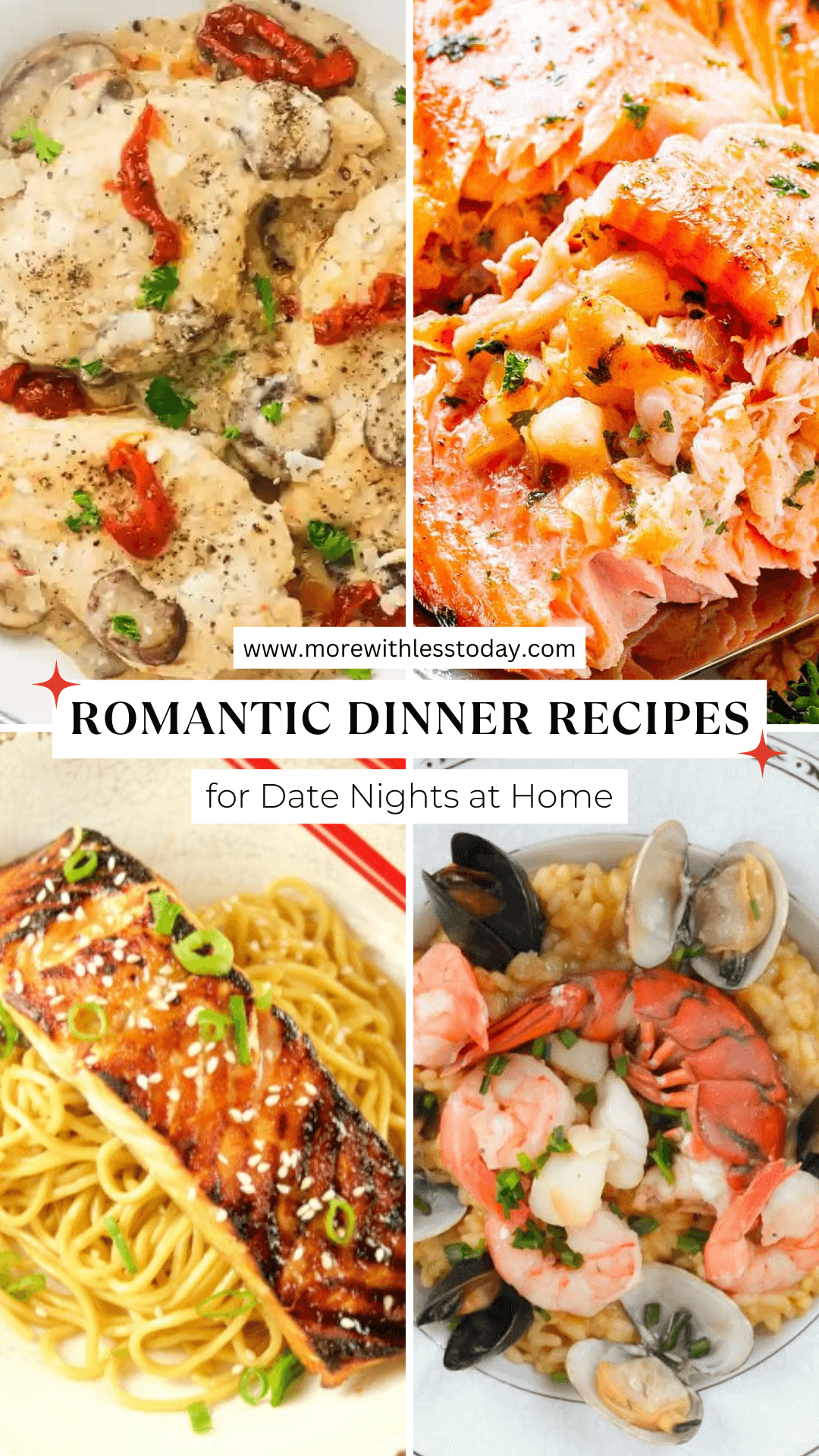 Delicious Romantic Dinner Recipes for Date Nights at Home - PIN