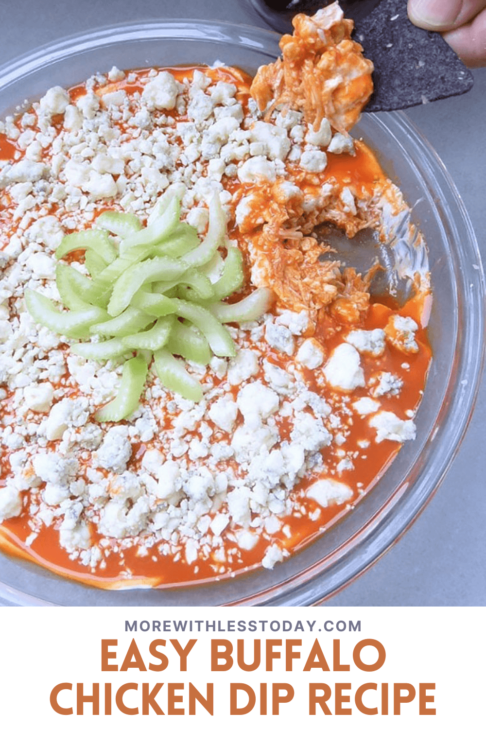 Easy Buffalo Chicken Dip - PIN