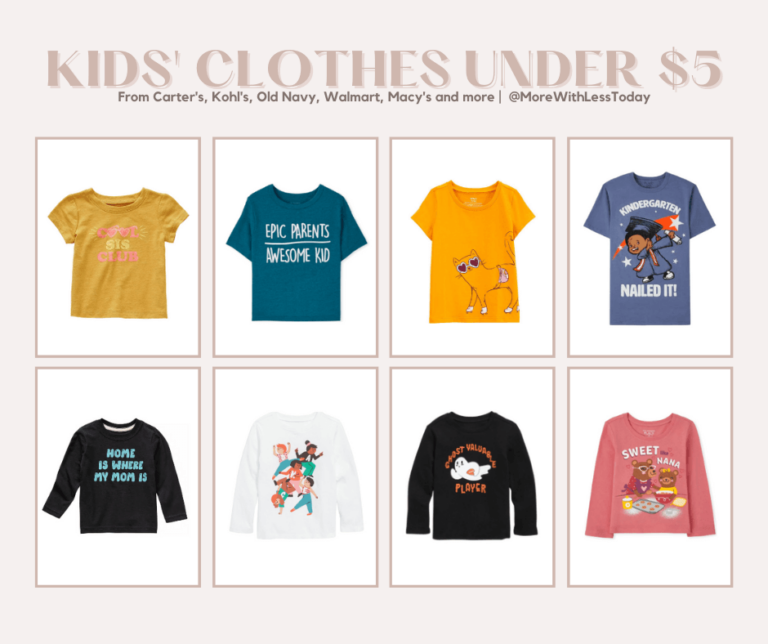 Find New Kids' Clothes for Under 5