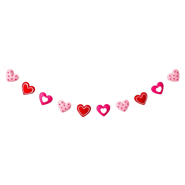 Valentine's Felt Garland Candy Heart - Cute Valentine’s Day Decor from Target