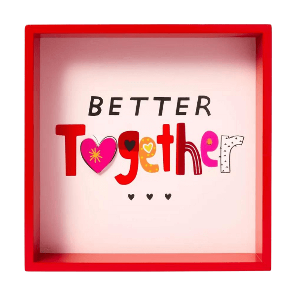 Wood Valentine Shadowbox Better Together - Cute Valentine’s Day Decor from Target