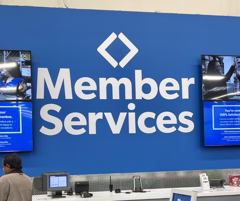 Sam's Club Membership Services sign